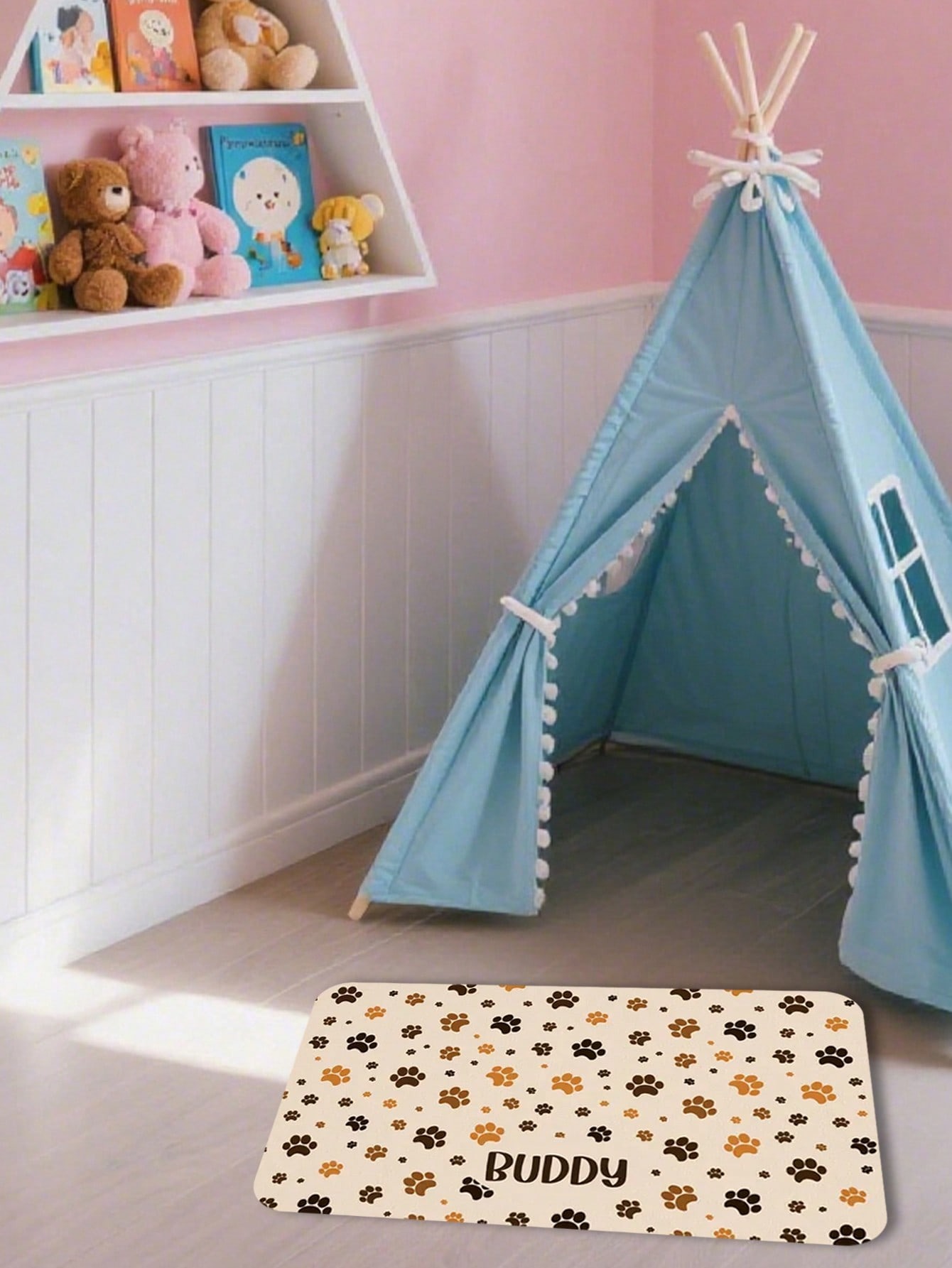 Custom Kitten Paw Print Pet Placemat